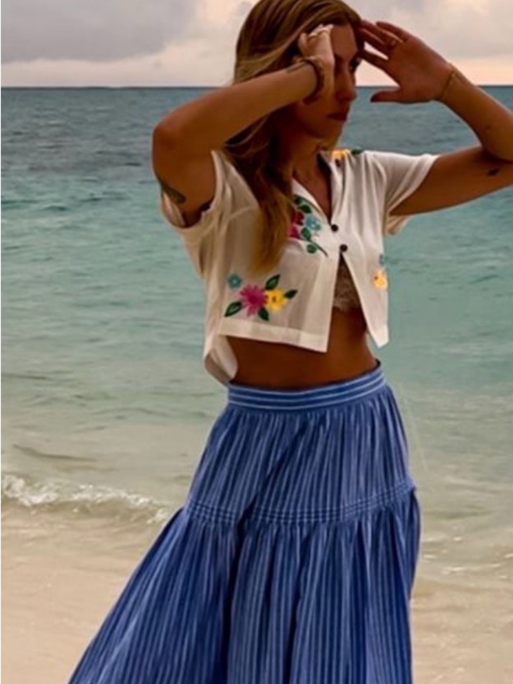 Doen Sebastiane Skirt in Deauville Stripe - NWT